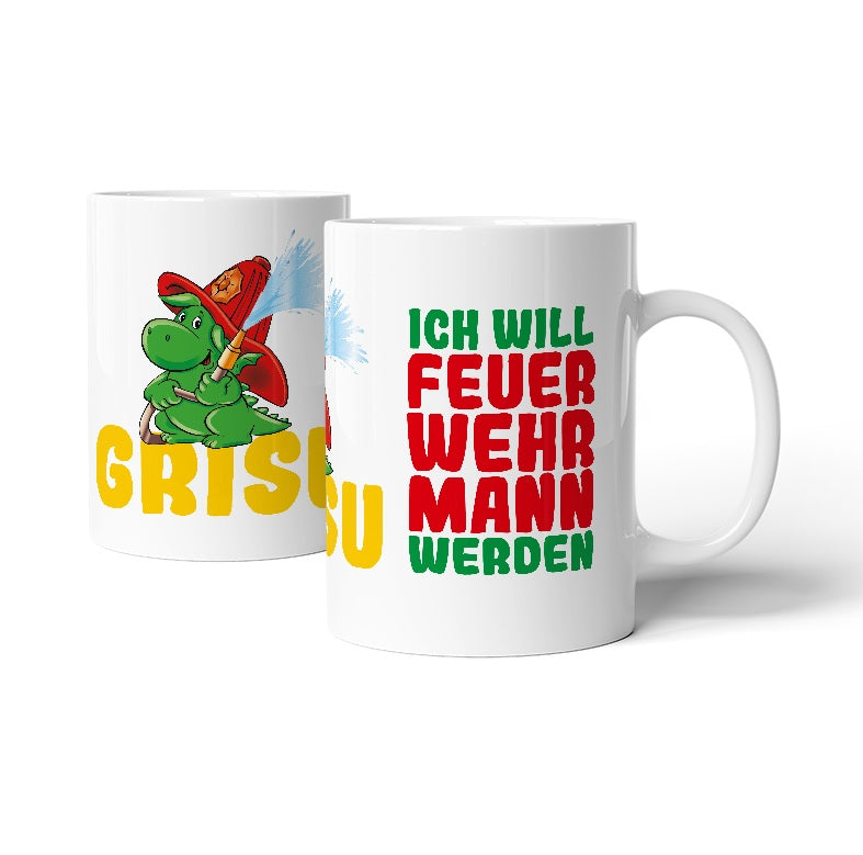 Tasse - Grisu der Feuerwehrmann
