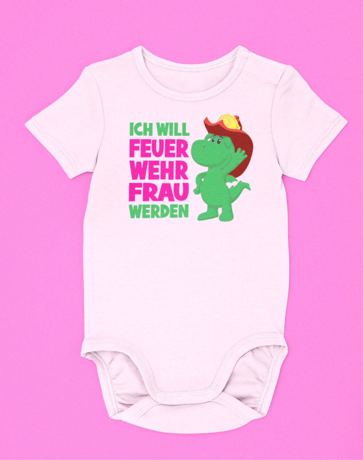 Baby Strampler Feuerwehrfrau