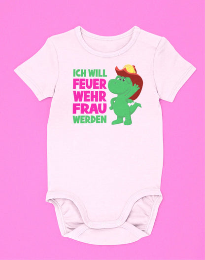 Baby Strampler Feuerwehrfrau