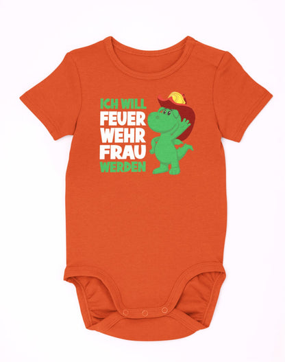 Baby Strampler Feuerwehrfrau
