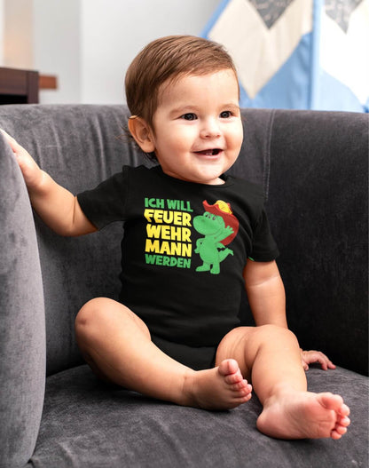 Baby Strampler Feuerwehrmann