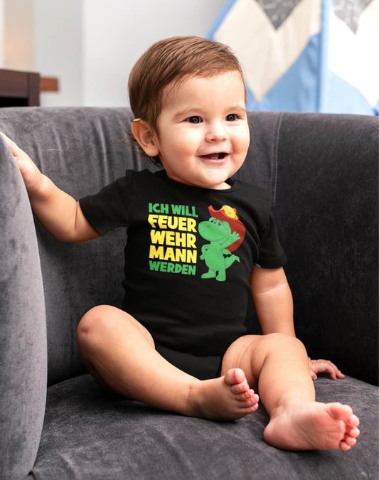 Baby Strampler Feuerwehrmann