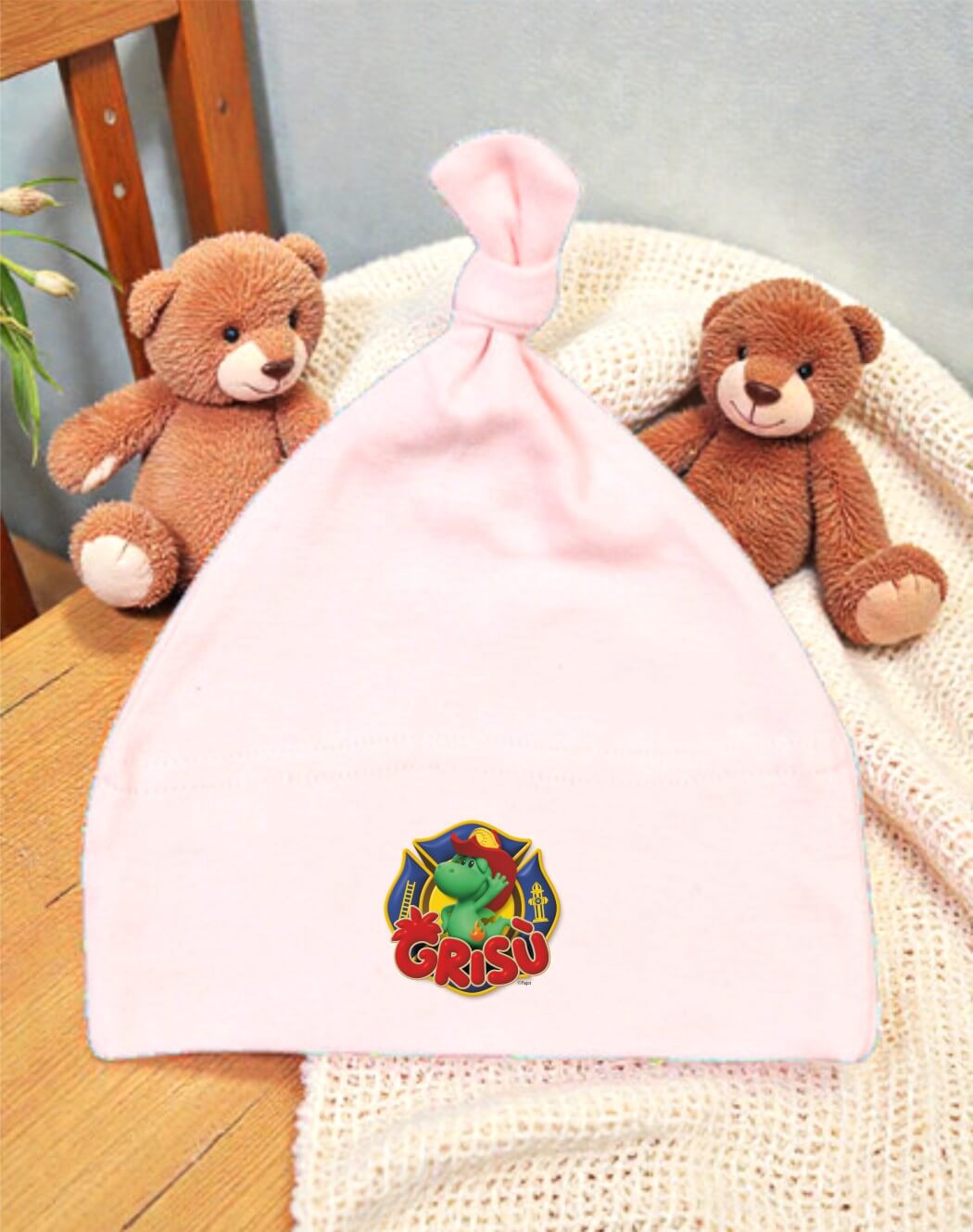 Baby Mütze Grisu Patch