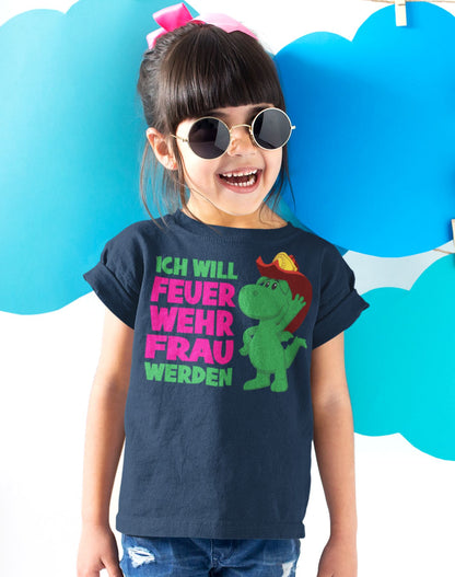 Kinder T-Shirt Feuerwehrfrau