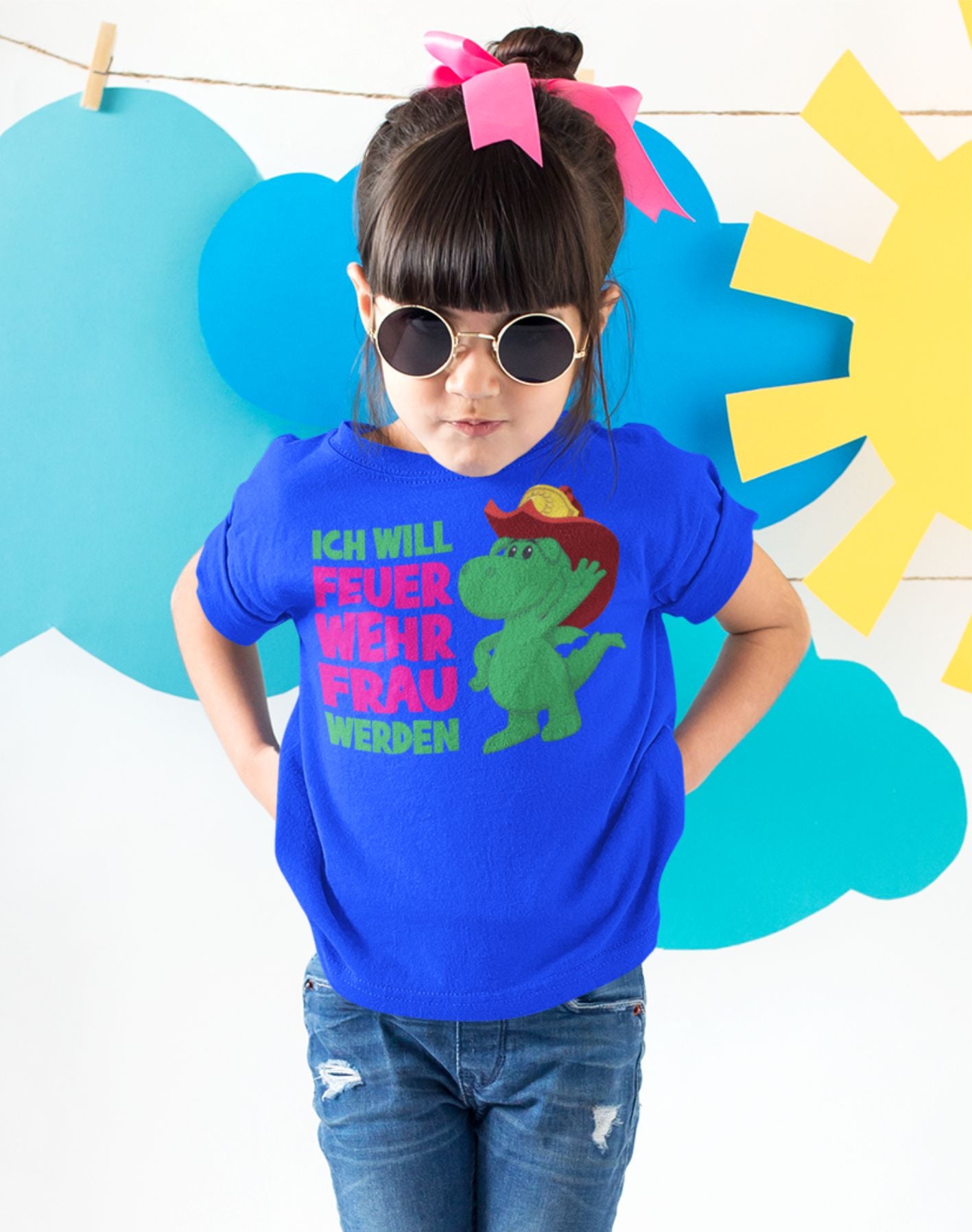 Kinder T-Shirt Feuerwehrfrau