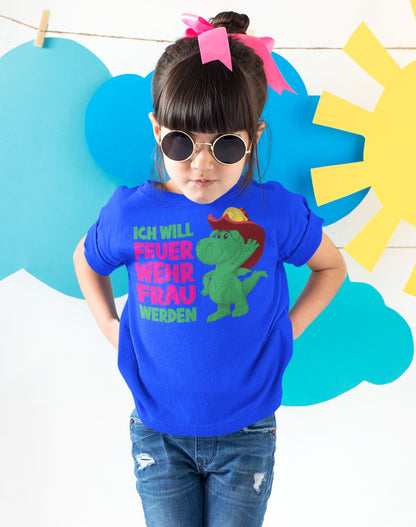 Kinder T-Shirt Feuerwehrfrau