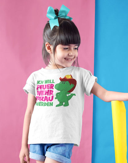 Kinder T-Shirt Feuerwehrfrau