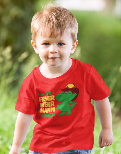 Kinder T-Shirt Feuerwehrmann