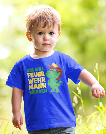 Kinder T-Shirt Feuerwehrmann