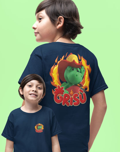 Kinder T-Shirt Grisu in Flames