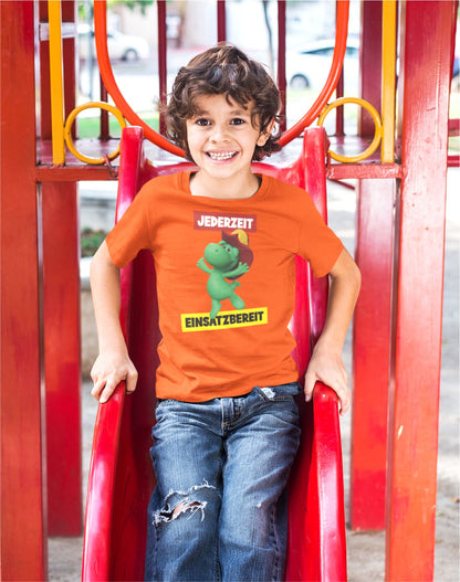 Kinder T-Shirt Jederzeit Einsatzbereit