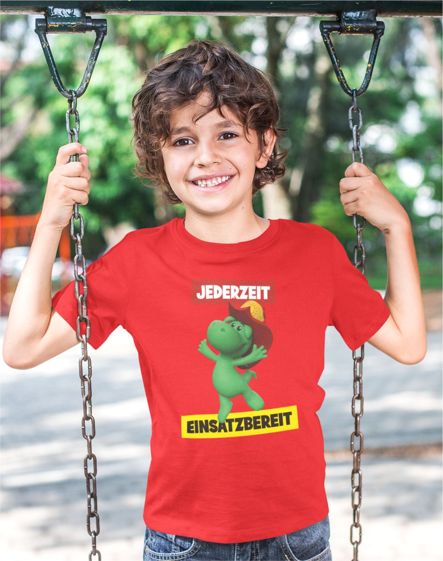 Kinder T-Shirt Jederzeit Einsatzbereit