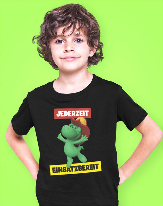 Kinder T-Shirt Jederzeit Einsatzbereit