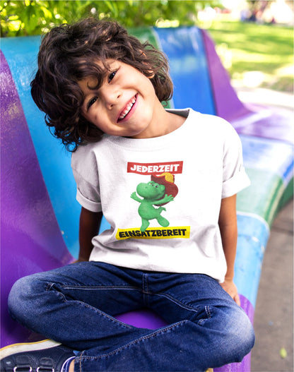 Kinder T-Shirt Jederzeit Einsatzbereit